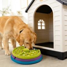 Puzzle Slow Feed Pet Bowl, Interactive Rotating Game Board Feeder For Cats And Dogs, Mental Stimulation Food Puzzle Toy, Non-Slip Slow Eating Feeder For Small Medium Pets - 1 - View 4