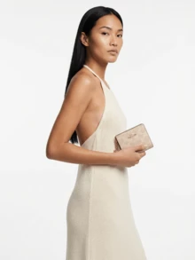 Coach Ví Snap Canvas Signature CW789 IMXDM - Hồng - Xem 2