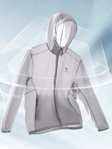 CAMEL CROWN Men's Breathable Mesh Lightweight Jacket, UV Protection Fishing Shirt For Spring & Summer - Glacier Gray - View 2