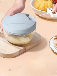 1pc Manual 2-Blade Garlic Press Crusher, Garlic Mincer - Multicolor - View 2