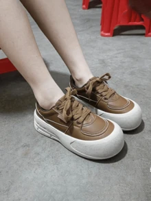 Giày thể thao đế dày 2026, giày đôi thoải mái và đa năng. - Màu Tím - Xem 2