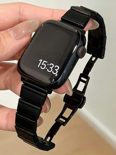 Dây đeo mỏng bằng thép không gỉ màu Starlight cao cấp, tương thích với Apple Watch Series 11 10 9 8 7 6 5 4 3 2 1 SE. Vòng đeo tay thời trang dành cho nữ, có thể điều chỉnh và thay thế, tương thích với Band 46mm 42mm 40mm 41mm 44mm 45mm 38mm 49mm Ultra 2.