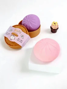 Soft Dumplings/Buns Shaped Desktop Toy, Suitable For Adults, Can Be Squeezed And Deformed, Soft Texture For Office Desk Or Home Decor, Ideal For Birthday Party, Holiday Gift For Family, Friends, Colleagues, Lover, Yourself - Multicolor - View 2