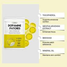 2pcs Dopamine Patches Long-Lasting Adhesion 60 Vegan Mood Support Patches For Daily Mental Wellness,Supports Dopamine & Serotonin Balance,Travel Essential,Easter Gifts, Mother's Day Gifts - View 6
