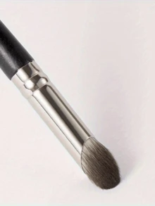 Black Handle Concealer Brush, Glossy Handle Makeup Brush, Shedding-Free And Stain-Free, Multi-Functional Detail And Contouring Brush, Fingertip, Shaping Concealer Brush Designed Specifically For Covering Eye Bags, Can Also Be Used As Lip Brush Or Foundation Brush, Makeup Tool - Multicolor - View 5