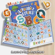 Children's Magnetic Letter Learning Book With Magnetic Stickers, English Early Education Toy, Parent-Child Interactive Educational Book - Multicolor - View 2