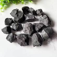 Raw Shungite Stone Russia - Crystals & Stones,Large Pieces Of Raw Shungite, Suitable For Home Decoration, Garden Decoration - Black - View 4