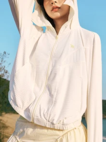 CAMEL CROWN Women's Lightweight Breathable Sun Protection Jacket For Outdoor Spring, UV Protection - White Cobblestone - View 2