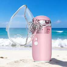 1 PCS Pink Portable Mist Sprayer, Quiet Mist Output Home Hydration Beauty Device - Ver 2