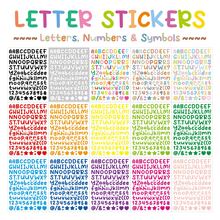 15 pièces Ensemble d'autocollants de lettres colorées, alphabet auto-adhésif, convient pour les artisanats DIY, les projets scolaires, les cartes et les cadeaux, idéal pour les adolescents et les enseignants - 1 Set - Voir 3