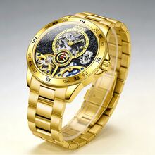 Đồng hồ cơ tự động ONOLA mới năm 2026, chống nước 30M, Tourbillon, dây thép không gỉ, quà tặng doanh nhân. - Một cỡ - Xem 9