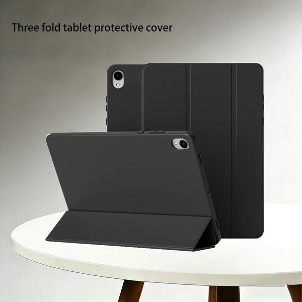 Compatible With Samsung Galaxy Tab S10lite Tablet Protective Case, Folding Stand, With Auto Sleep/Wake Function, Durable Tablet Protective Cover, Suitable For Office And Home Use. Compatible With Samsung Galaxy Tab A11/A11plus, Suitable For Samsung Galaxy Tab A9+ 2023 11 Inch / S7/S8/S9/S10lite/S11 11 Inch Black Protective Case, Also Suitable For Redmi Pad 2 11" Tablet Protective Case, Compatible With Lenovo Tab M11/ Idea Tab 11 2025
