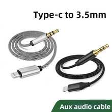 3.5mm音频适配器线，带耳机延长线，兼容 15/15Pro/16/16Pro/17/17Pro等Type-C智能手机，必备车载音响及耳机配件 - 彩色 - 查看 1