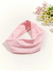 1/5条装波西米亚风防滑发带，适合瑜伽、跑步、健身和洗脸，柔软舒适吸汗弹力发带，纯色休闲头饰，四季皆宜，女士夏季发饰（蓝色、黑色、白色、粉色、灰色），假日旅行必备 - 彩色 - 查看 4