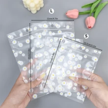 200 piezas Bolsas de embalaje de regalo transparentes gruesas con patrón floral, autosellantes, adecuadas para regalos de vacaciones, cumpleaños, bodas, almacenamiento diario, bolsas de plástico resellables reutilizables - Bolsas de embalaje - Ver 5