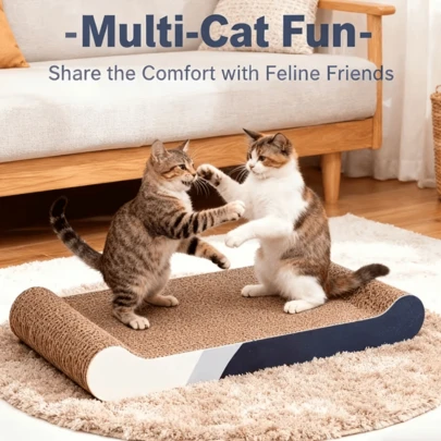 1 pieza Tabla de rascar extra grande para gatos, apta para gatos pequeños y grandes, almohadilla rascadora, rascador de gato de interior