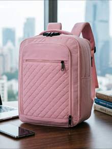 Myco EDC 防盜旅行後背包，中性款，TSA 認證隨身登機行李包，附密碼鎖，可收納 17 吋筆電，個人隨身物品包，適合週末短途過夜旅行，40*30*20cm 機艙行李包，開學季禮物 - 彩色 - 查看 13