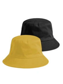 Bộ 2 mũ tai bèo unisex, mũ chống nắng đi biển, mũ câu cá thời trang cho nam, nữ và thanh thiếu niên, chống nắng UPF 50+, mũ chống nắng du lịch mùa hè có thể gấp gọn, hai mặt. - A - Xem 6