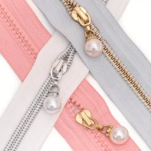 5/10Pcs Faux Pearl Zipper Pulls, Suitable For Bags, Clothing, DIY Decoration, Nylon Lockless Zipper Accessories - Multicolor - View 7