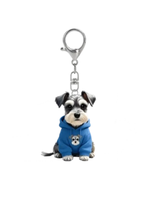 1PC ,2D Flat, Cute Schnauzer Dog Wearing A Blue Sweatshirt, Featuring A Fun Puppy Pattern With A 2D Flat Acrylic Design.Lovely Pet Dog Key Charm For Purse, Handbag Decor, A Versatile And Key Ring Decoration, Suitable For Car, Phone, Backpacks, And Wallet,Fashion Jewelry For Pet Enthusiasts,Mother's Day, Back-To-School Gifts - Multicolor - View 11