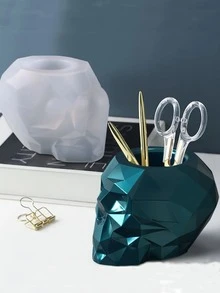 1 件几何设计 DIY 硅胶模具 - 白色 - 查看 5