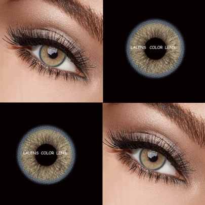  LEERMOO One Pair Of 6 Months Disposable Diameter 14.2MM Base Curve 8.6MM Small Pupil Genshin Moon Brown For Daily Cosmetics & Eye Beauty Cosplay For Both Light & Dark Eyes Natural Look Colored Contacts Cosmetic For Women Girls Perfect For Fall Winter Ideal For Y2K Fancy Korea Design Fashion Suitable For Birthday Christmas Present Party Ready Best Color Suitable For Students Back To School Fashion Beauty Makeup Lenses