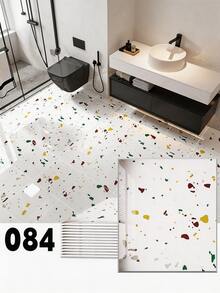 Brodark 10 pezzi Adesivi per piastrelle in finta ceramica spesse 3 mm, 30*30 cm, adesivi per piastrelle in marmo di lusso, impermeabili e resistenti all'olio, adatti per bagno, pavimento, parete della cucina, sfondo TV, decorazione per ufficio, ristrutturazione della casa, semplici e facili da manutenere - 10 pezzi - Visualizzare 12