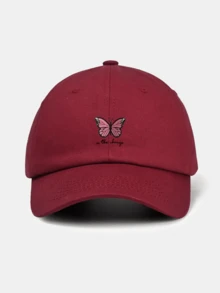 Butterfly & Letter Print Unisex Summer Sun Protection Adjustable Baseball Cap, Multi-Color Options, Fashionable Casual Breathable Baseball Hat Suitable For Daily Wear And Outdoor Activities,Beach,Vacation - Baseball Cap - View 6