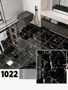 Brodark 10 pezzi Adesivi per piastrelle in finta ceramica spesse 3 mm, 30*30 cm, adesivi per piastrelle in marmo di lusso, impermeabili e resistenti all'olio, adatti per bagno, pavimento, parete della cucina, sfondo TV, decorazione per ufficio, ristrutturazione della casa, semplici e facili da manutenere - 10 pezzi - Visualizzare 13