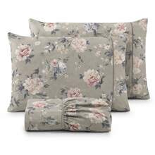 400 Thread Count Micropercal Bedding Set With Hemstitching, Double, Queen, And Single Sizes, Printed, Extra Soft And Comfortable Touch. - Màu Khaki - Xem 7