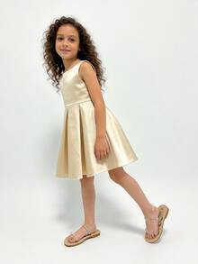 1双时尚儿童凉鞋，透明女童平底凉鞋，套脚透明绑带，柔软防滑鞋底，适合夏季郊游、宴会、派对、度假 - 無色 - 查看 7