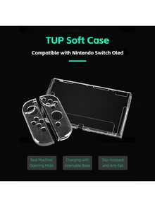 DATA FROG NintendoSwitchOLED Crystal Protective Case - Split Anti-Scratch And Wear-Resistant Cover - View 4