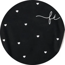 Women's 100% Cotton Blouse With "Faith" Print And Mini Hearts – Comfort And Delicacy - 信仰 - 查看 3
