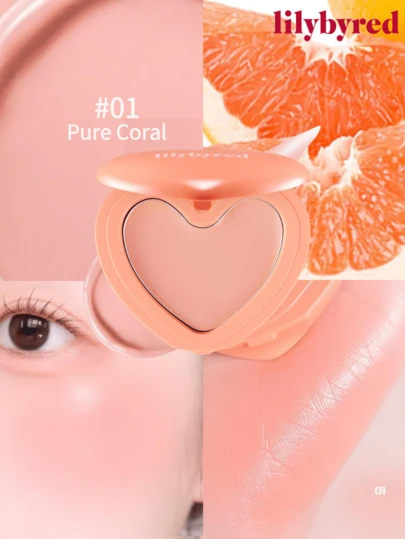 lilybyred K-Beauty Luv Beam Blush Cream, Smooth Texture Blush, Long-Lasting Radiant Makeup Effect, Soft Velvety Cheek Tint, Natural Glowing Makeup, Smooth Texture, Natural Makeup Look, Daily Makeup Blush