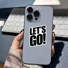 LET'S GO! 高能量口號貼紙，防水乙烯基貼紙－耐用光滑表面，自黏式車貼，適用於汽車、窗戶、筆記本電腦、卡車、水瓶－多功能耐用設計，汽車貼紙 - 乙烯基 - 查看 4