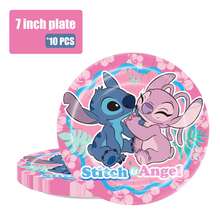 Disney Bộ trang trí tiệc sinh nhật chủ đề Stitch màu hồng, bộ đồ ăn dùng một lần 50 món, bao gồm đĩa, cốc, khăn ăn, được làm từ chất liệu (10 đĩa 7 inch, 10 đĩa 9 inch, 10 cốc, 20 khăn ăn), thích hợp cho các bữa tiệc sinh nhật, họp mặt gia đình, dã ngoại ngoài trời, đám cưới, lễ đính hôn và mùa tựu trường. - Nhiều màu - Xem 2