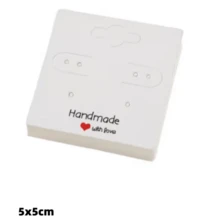 50 Pieces Of 5x5cm Fashion Best-Selling Earrings Display Cards - 5x5cm Earring Card - View 3