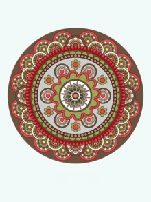 1/2/3/4件装波西米亚风隔热垫，耐热防滑锅垫，厨房餐垫，杯垫套装，创意隔热垫，豪华餐桌隔热垫，高品质锅垫，耐高温家用隔热垫 - 彩色 - 查看 10