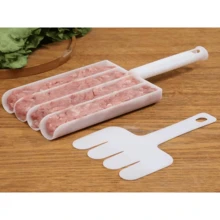 1 khuôn làm thịt viên hình tứ giác, 3 khuôn làm thịt viên hình cầu, khuôn làm thịt viên dùng một lần, thìa làm thịt viên đa năng chống dính kèm thìa cắt, dụng cụ nhà bếp để làm thịt viên, cơm viên, cá viên, kem viên, hạt dưa. - Nhiều màu - Xem 4