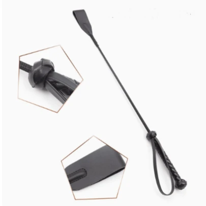 1pc Handmade Leather Riding Crop, Stage Prop
