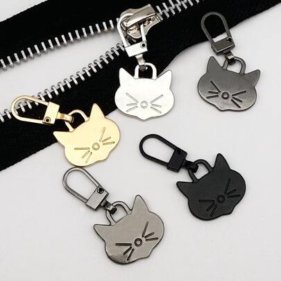 可拆卸金属拉链拉片，通用替换拉链头，适用于夹克、包袋等。