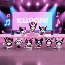 SANRIO 1/2/3个随机库洛米收藏手办，全新库洛米动漫玩偶 - 可爱PVC 3D模型，采用Q版库洛米表情设计，适合摆放在床头、书桌和车内。收藏礼物，圣诞节/生日礼物之选，情人节、婚礼、节日派对、母亲节礼物。 - 彩色 - 查看 6