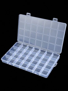 Hộp đựng đồ bằng nhựa trong suốt 28 ngăn, có vách ngăn cố định, độ trong suốt cao, thích hợp để đựng trang sức, bông tai, dụng cụ làm móng, phụ kiện câu cá, đồ thủ công mỹ nghệ, đồ du lịch, đồ dùng ký túc xá, trang trí phòng ngủ, trang trí mùa thu. - Nhiều màu - Xem 2