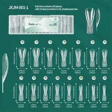 nailpop 150pcs Soft Nail Forms With Detachable Handles And Built-In Measurement Lines, Convenient For Storage, Comes With Gel Remover! Ideal For Nail Extension And Creative Design! - Clear - View 7