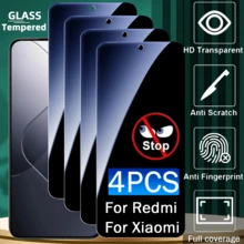 Bộ 4 miếng dán bảo vệ màn hình riêng tư tương thích với , kính cường lực chống vỡ kép, chống nhìn trộm, [Chống va đập - Bảo vệ riêng tư] - màu đen - Xem 155