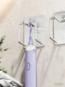 1 Giá đỡ bàn chải đánh răng điện treo tường đơn giản, không cần khoan, giá để bàn chải đánh răng tối giản, giá đựng bàn chải đánh răng đa năng cho phòng tắm. - Nhiều màu - Xem 1