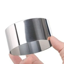 Bộ 5 khuôn bánh tròn (4 khuôn và 1 dụng cụ đẩy), khuôn mousse tráng miệng bằng thép không gỉ 3 inch kèm dụng cụ đẩy và tấm nâng, thích hợp cho nhà hàng, tiệc tùng, gia đình và tiệm bánh. - Nhiều màu - Xem 10