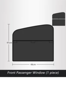 Thickened Magnetic Car Window Sunshade, Hook And Loop Splicing Car Side Window Sun Cover, Summer UV Protection Heat Insulation Auto Accessory - A - View 11