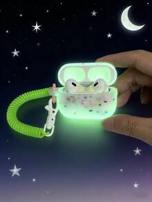 Glow-In-The-Dark Earphone Strap/Bracelet Suitable For All Apple Earphone Models - Luminous White - View 4