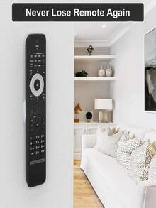Magnetic Remote Control Holder - Multifunctional Magnetic Storage Rack, Remote Control Organizer, Floating Wall Mount, No Drilling Required, Silicone Wall Hanging, Suitable For Remote Controls, TV Cabinets And Tools, Minimalist Design - Multicolor - View 3